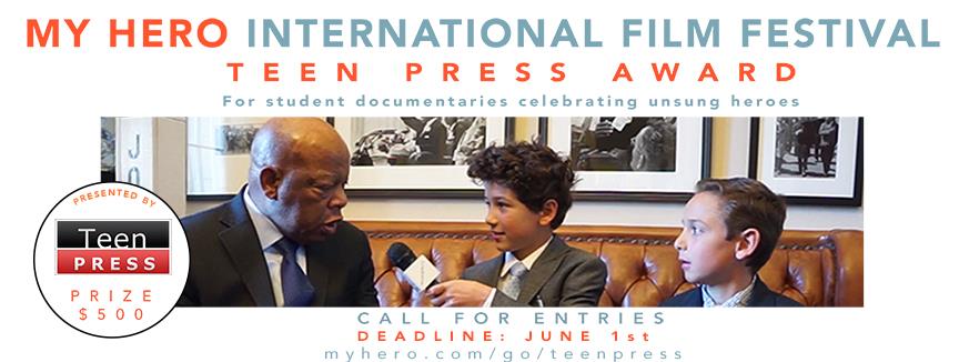 teen press award banner